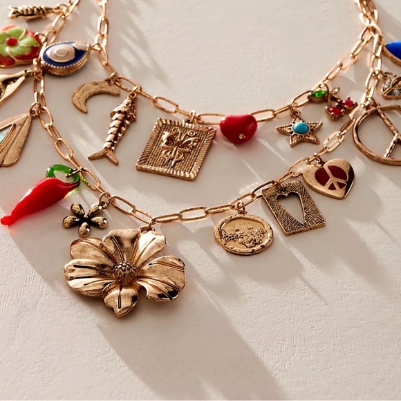 Free People Jewelry - Free People Maxamillion Necklace “Flower Power”